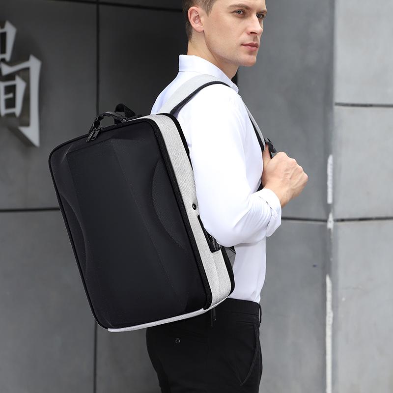 Men's Water-resistant Hard Shell Laptop Backpack for Business, Casual, or College Use