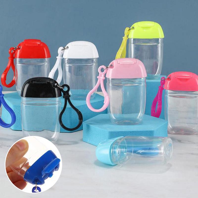 10 Pcs 30Ml Mini Soap Dispenser Container Diy Portable Refillable Bottles With Hook Hand Sanitizer Cosmetics Container Outdoor