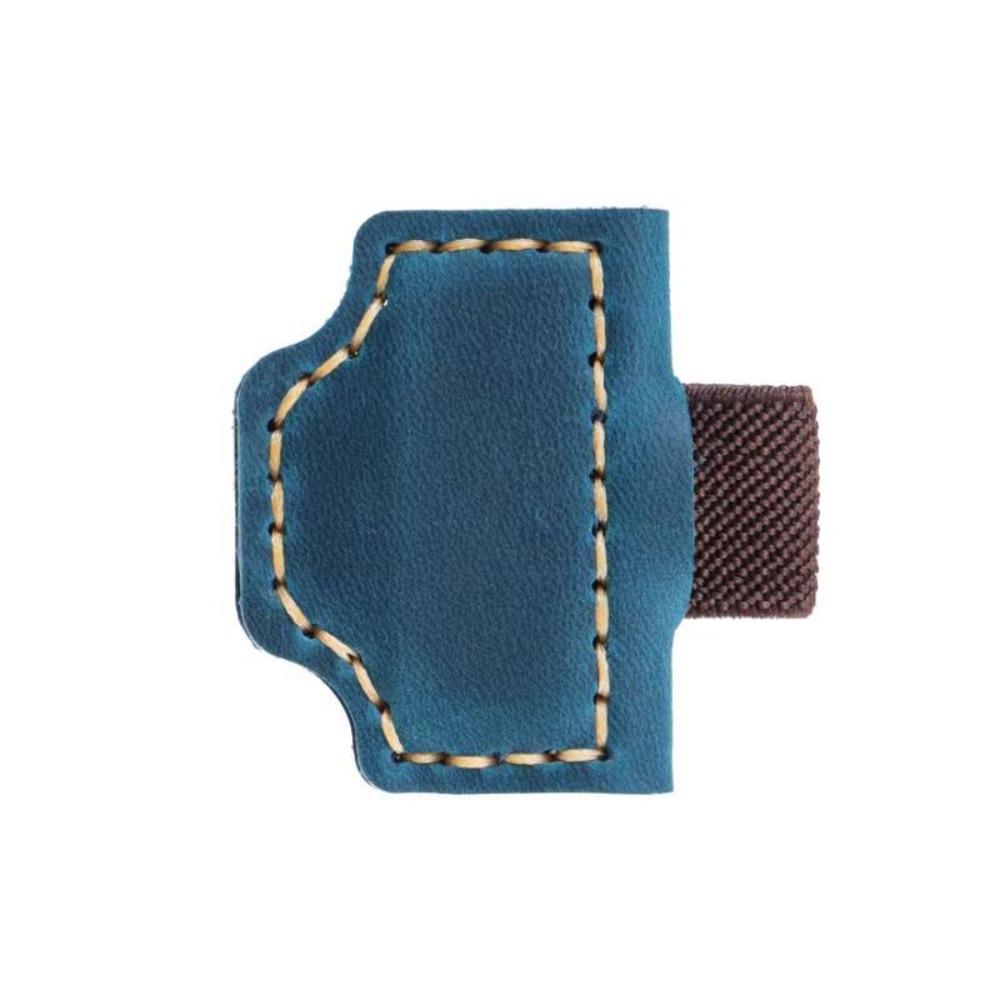 

Exquisite Pencil Loop Minimalist Retro Bookmark Colorful Leather Pen Holder Calendar синий