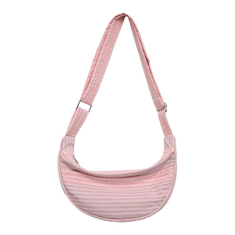 Underarm bag, crescent bag, dumpling bag, large capacity canvas women's bag, bag, light storage, new models