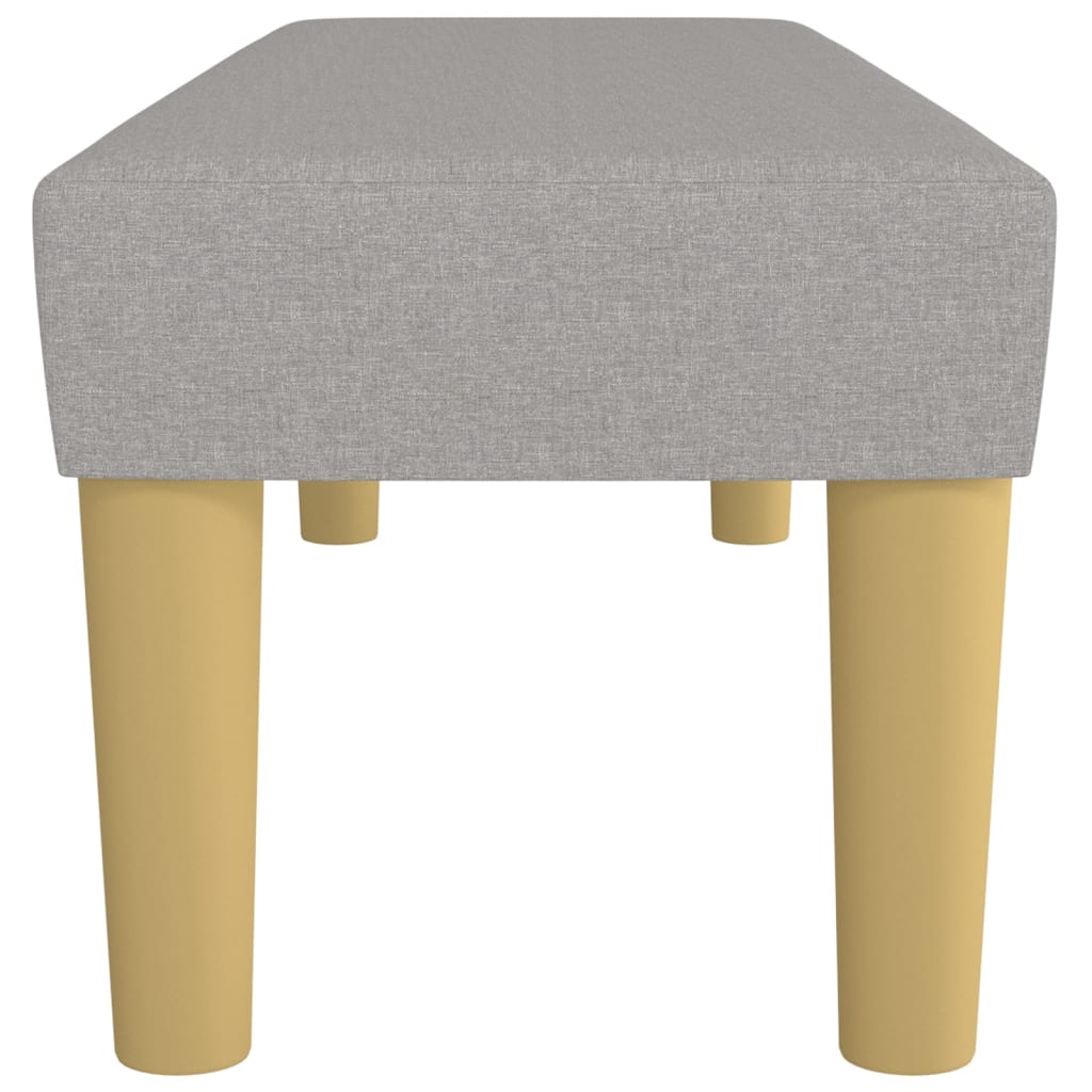 Vidaxl Bench, Light Gray, 100X30X30 Cm, Upholstered with Fabric