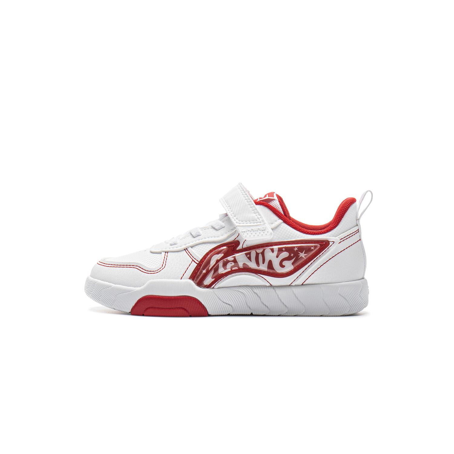 

Li Ning Детская спортивная серия лайфстайл Удобные Универсальные Модные Простые Индивидуальные Детские Кроссовки Детские Кроссовки YKNV012-13 28