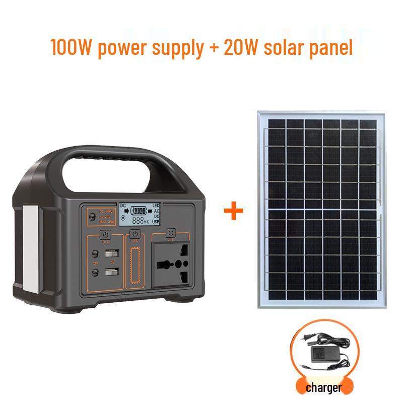 110V Solar Photovoltaic Lithium Iron Phosphate Outdoor Power Supply for Live Streaming