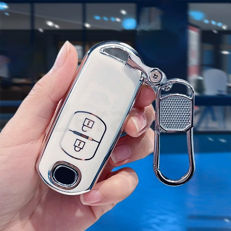 2 Buttons Car Key Case Cover Shell Remote Keyless Fob Case For Mazda Cx3 Cx7 Cx9 Mx5 3 6 Atenza Axela Demio Cx5 Accessories