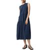 SS26 Gespleißtes atmungsaktives hautfreundliches Rundhals-Ärmelloses Kleid Damenkleid 487286-68