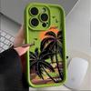 Sunset Coconut Tree Aesthetic Protective Phone Case for iPhone Pro Models