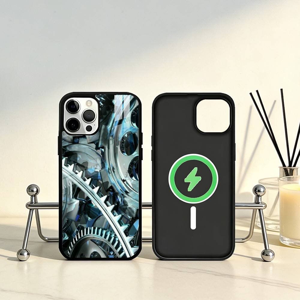 

Steampunk Gear Mechanical COOL Phone Case For iPhone17,16,15,14,13,12,11 Plus,Pro Max Magnetic For Magsafe Wireless Charging iPhone17Pro