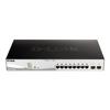 Switch - D-Link - DGS-1210-10MP - 8 Ports PoE+ - 2 Ports Gigabit SFP - L2+ Smart