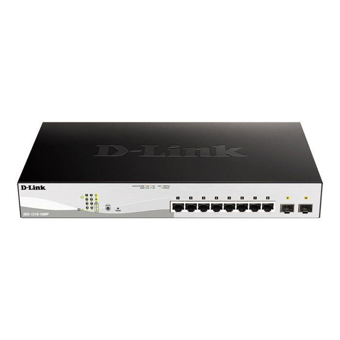 

Commutateur - D-Link - DGS-1210-10MP - 8 ports PoE+ - 2 ports Gigabit SFP - L2+ intelligent