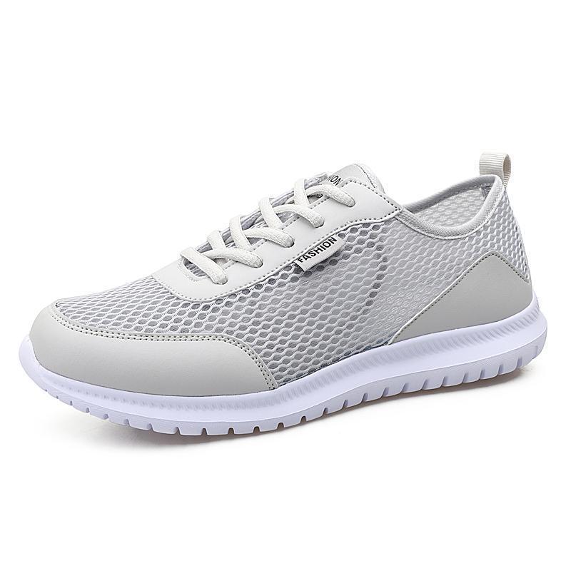 Men's Mesh Shoes Large Size Hollow Breathable Plus Size Casual Mesh Sports Shoes