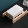 Wood Bamboo Drain Tray Holder Bathroom Supplies Sponge Plate Soap Holder Soap Dish Storage Box