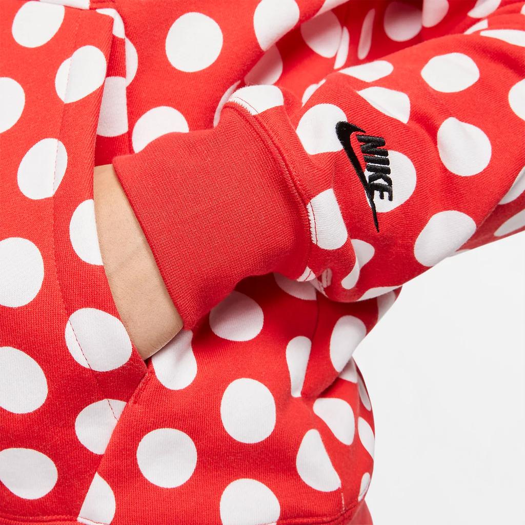 Nike Luźna bluza z kapturem z nadrukiem liter Męska bluza z kapturem Czerwona BV5531-657