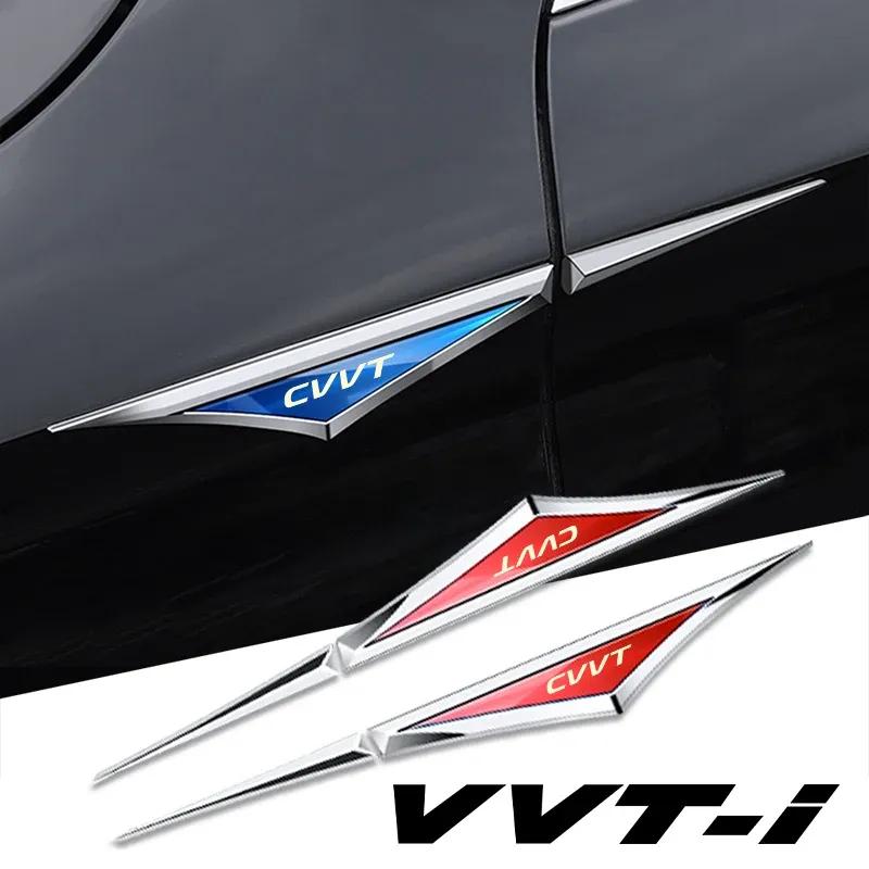 2pcs 3d alloy car stickers car accsesories accessory for Toyota vvt-i cvvt Camry COROLLA YARiS Rav4 Ralink REIZ CROWN PRIUS