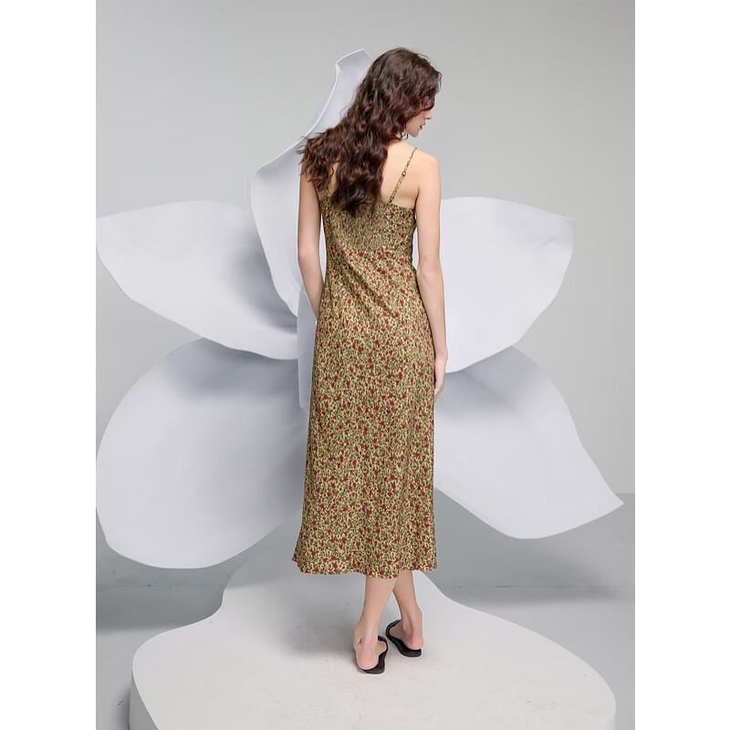 Sancai Floral V-Neck Sleeveless Maxi Dress