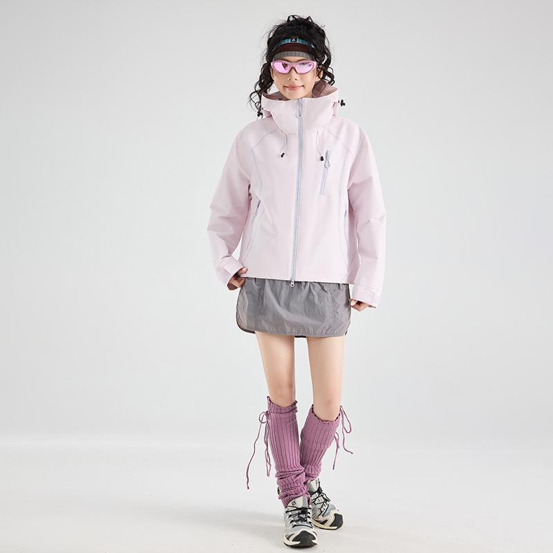 Men's Windproof Waterproof Jacket - 2026 Spring/Autumn Short Stylish Outerwear for Women Petite Mountaineering