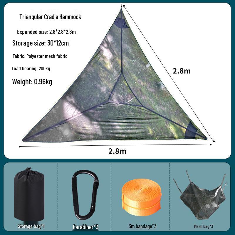 Multi-Person Aerial Tree Tent: Anti-Roll Mesh Outdoor Hammock Swing for Camping