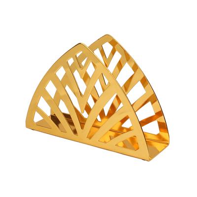 Pozłacany kwadratowy uchwyt na serwetki ze stali nierdzewnej, uchwyt na ręczniki, kreatywny uchwyt na serwetki, pionowy uchwyt na chusteczki w stylu restauracji zachodniej