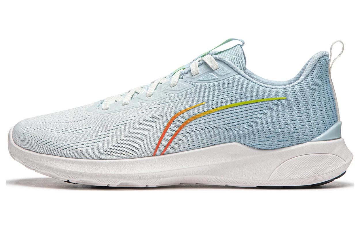 Li Ning Qingyi Амортизирующие Скользкие Устойчивые к истиранию Легкие Низкие Беговые Кроссовки Мужские Синие ARSU015-1 45