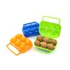 6 Grids Portable Egg Storage Box Container Plastic Egg Holder For Outdoor Camping Picnic Eggs Box Case Kitchen Organizer
