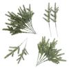 50Pcs Green Artificial Pine Branches 7 Forked Garlands Accessories  Christmas Party