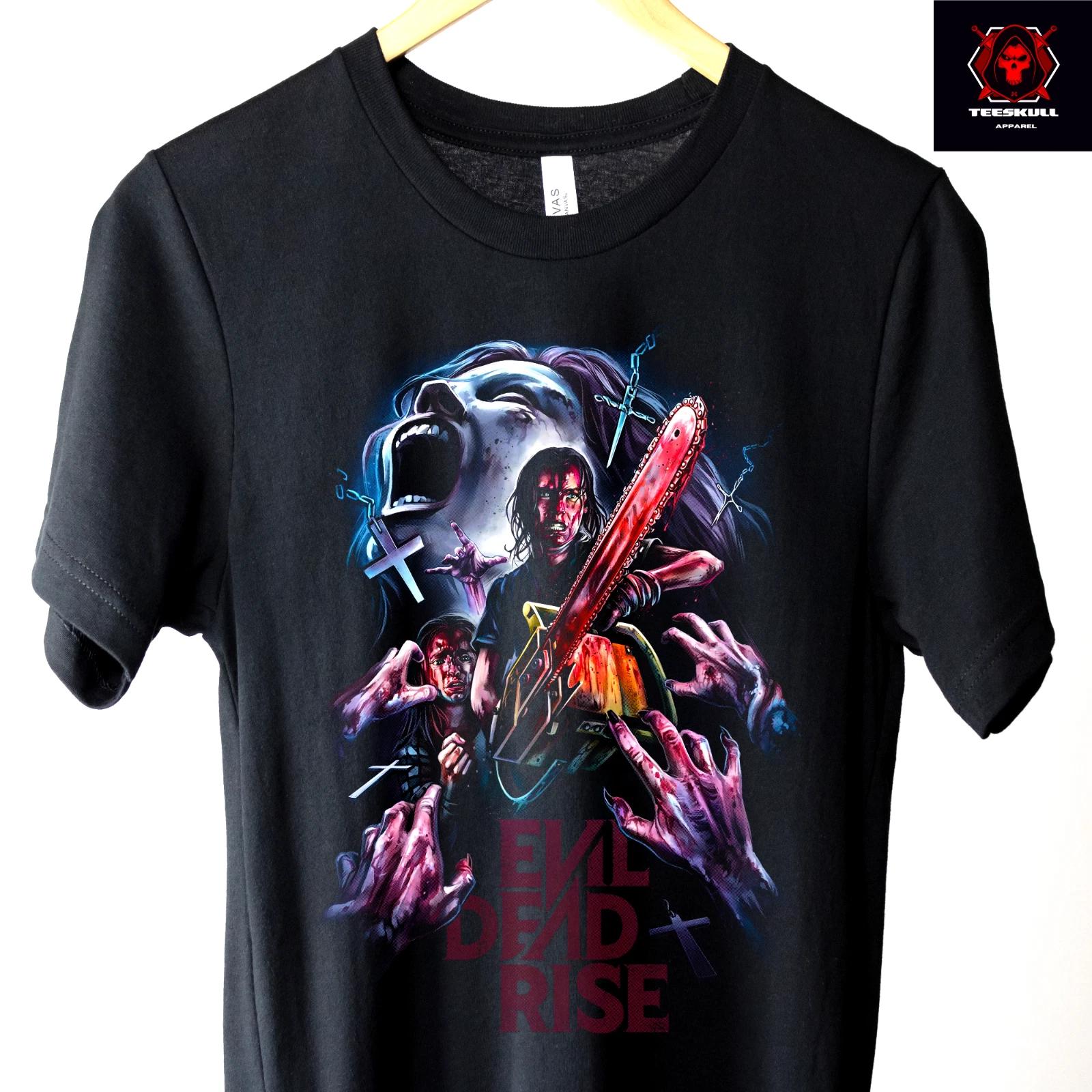 Evil Dead Rise (2023) Retro Horror Movie Unisex Premium Cotton T-Shirt 3XL