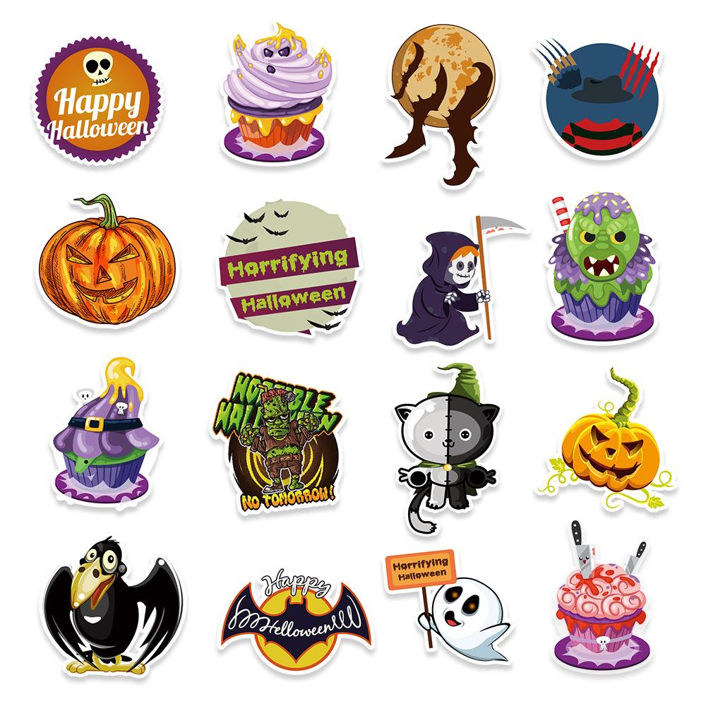 100 Halloween Graffiti Stickers Car Water Cup Laptop Decoration Stickers