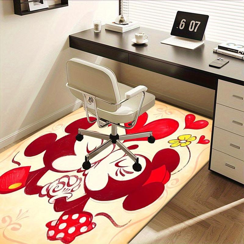 Office Rug Mickey Mouse, Minnie Mouse theme 3D Printed Anti-Slip Rug-Machine Washable for Living Room