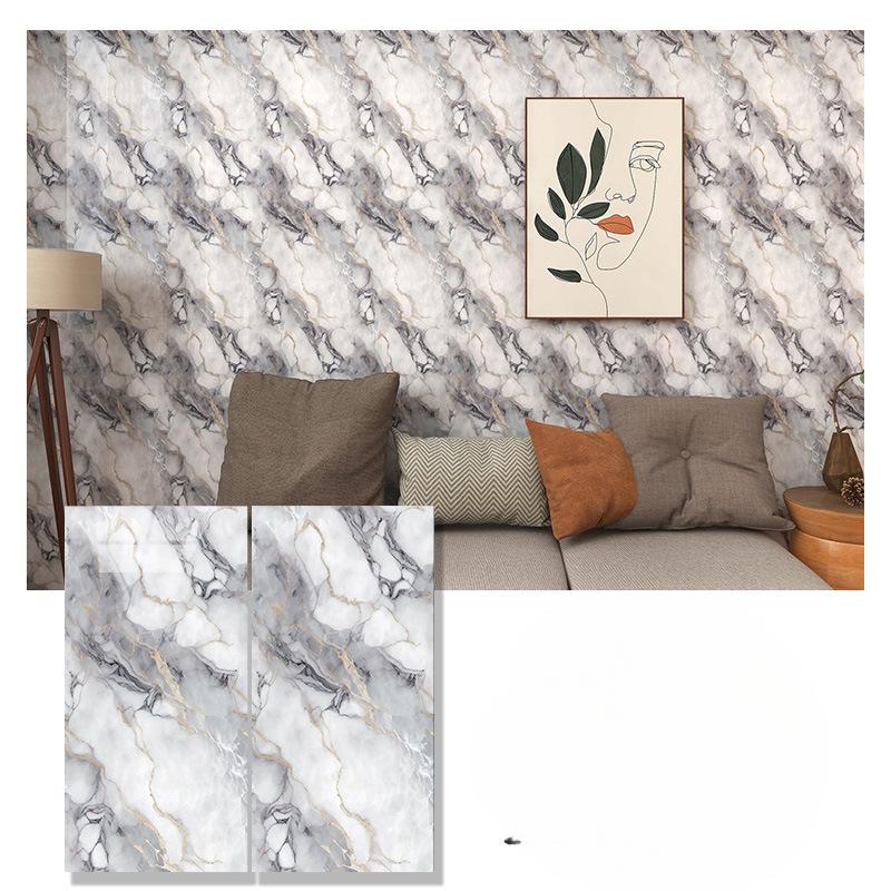 Marmură Bucătărie Film rezistent la ulei Sobă impermeabilă rezistentă la umiditate Tapet autoadeziv Blat Renovare dulap autocolant gresie