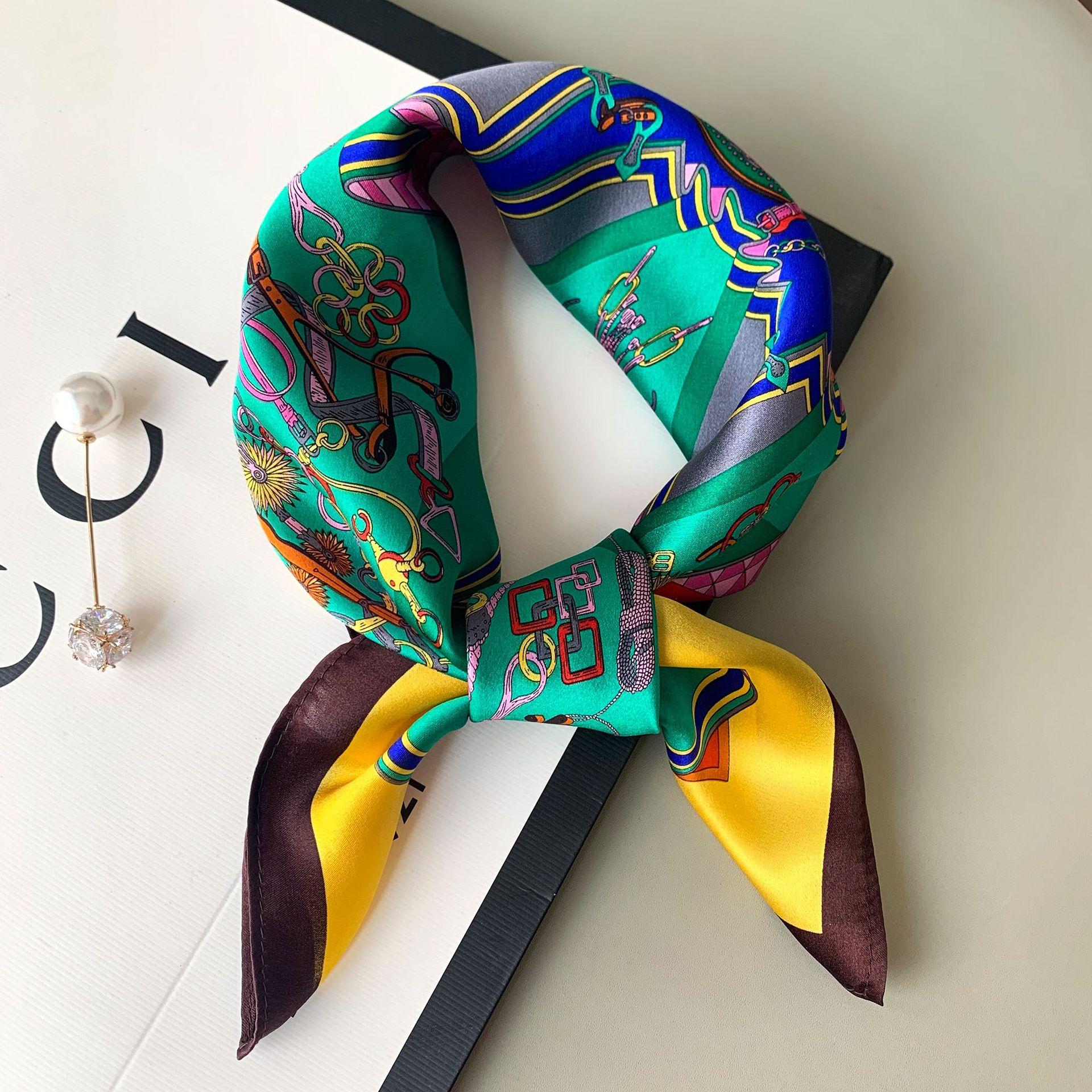 

53 * 53 см шелковичный маленький квадратный шарф многофункциональный профессиональный модный декоративный шелковый шарф для весны и осени теплая шаль 53*53cm