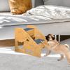 Wooden Cat Stairs Ladder Pet Climbing Ladder Pet Dog Bed Stairs Step-Style Pet Ramp Climbing Ladder Toy For Pet Supplies Cat