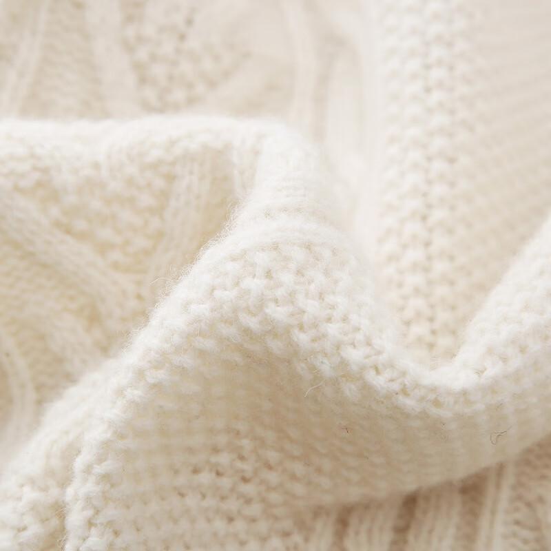 Women's Round Neck Thickened Wool Cardigan