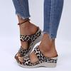 Ciabatte ortopediche premium, nuove scarpe estive da donna, sandali con zeppa e plateau, taglie forti, stile retrò, stile romano, casual, leopardati, da spiaggia