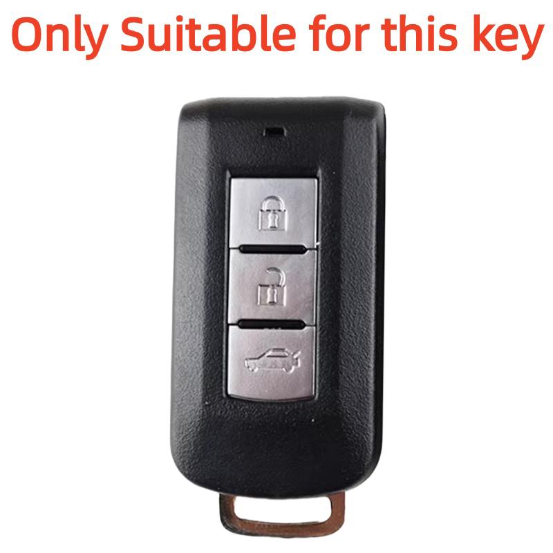 3 Buttons Silicone Remote Car Key Case Cover Shell For Mitsubishi Xpander Outlander Asx Pajero Eclipse Cross Montero Accessories