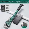 Heavy Duty Carbon Steel Straight Pipe Wrench 10", 12", 14", 18" Pipe Plier Universal Industrial Adjustable Plumbing Hand Wrench