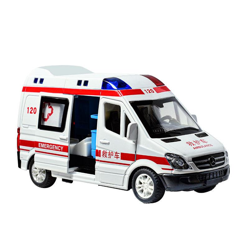 Kinder Krankenwagen Spielzeug Legierung Jungen und Mädchen Auto Arzt Übergroßen Feuerwehrauto Simulation Polizeiauto