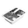 Ice Cubes Mold Stainless Steel Rustproof Easy Cleaning Ice Making Mould with Handle For Cocktails Beverages