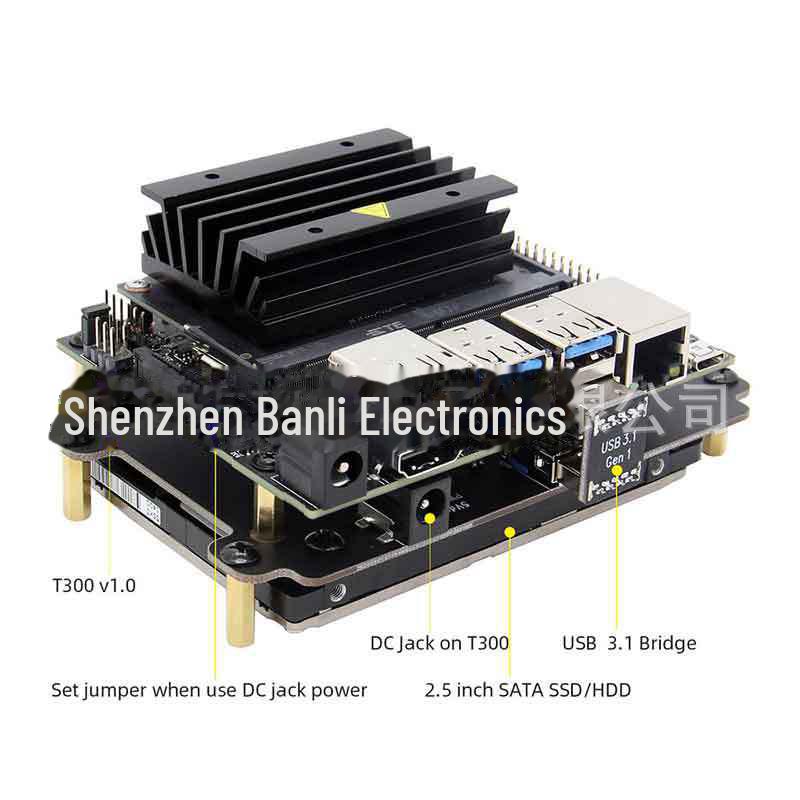Jetson Nano T300 V1.1 2.5" SATA SSD/HDD Expansion Board with Enclosure