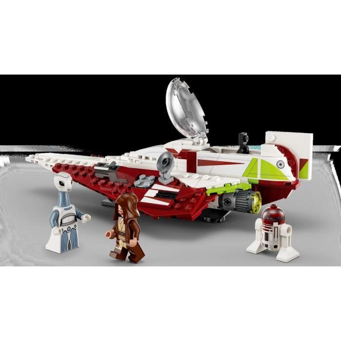 LEGO® Star Wars 75333 Le Chasseur Jedi d’Obi-Wan Kenobi, Jouet, Figurine Taun We Et Droïde