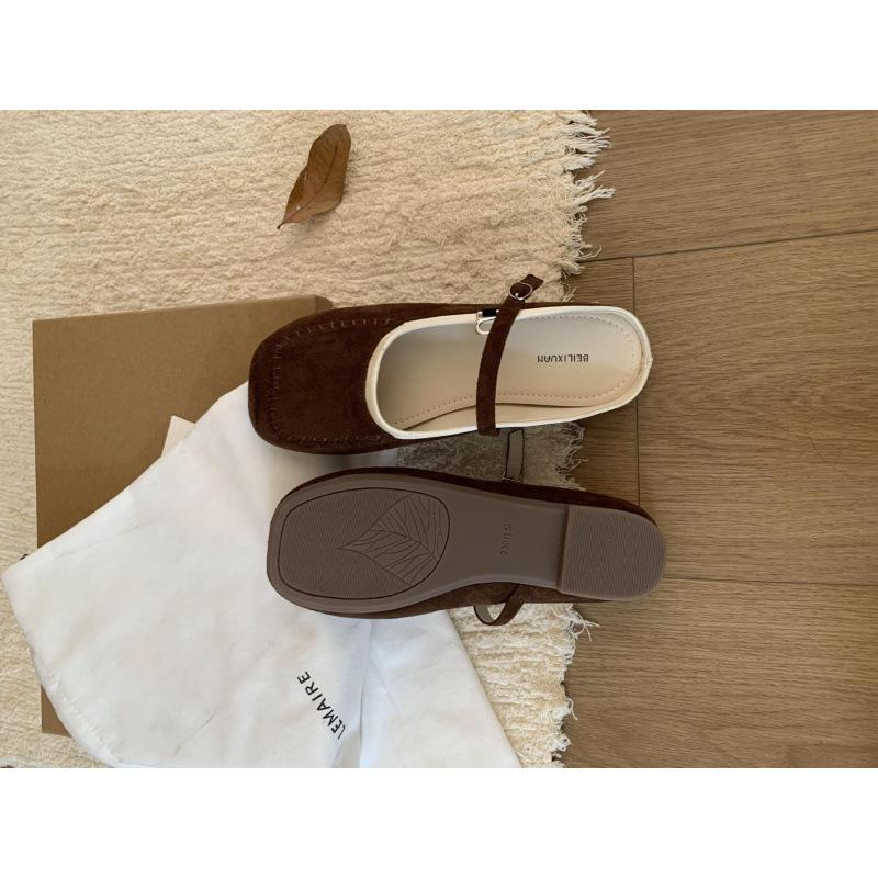 

Ретро туфли Мэри Джейн на плоской подошве весна и осень новые квадратный носок слово с неглубоким вырезом модный универсальный темперамент полусабо 39