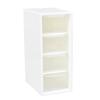 Desktop 4 Drawer Storage Organizer Small Stackable Clear Plastic Storage Containers Box for Home