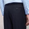 EMZ Erdos Men's 100% Wool Straight-Leg Casual Trousers
