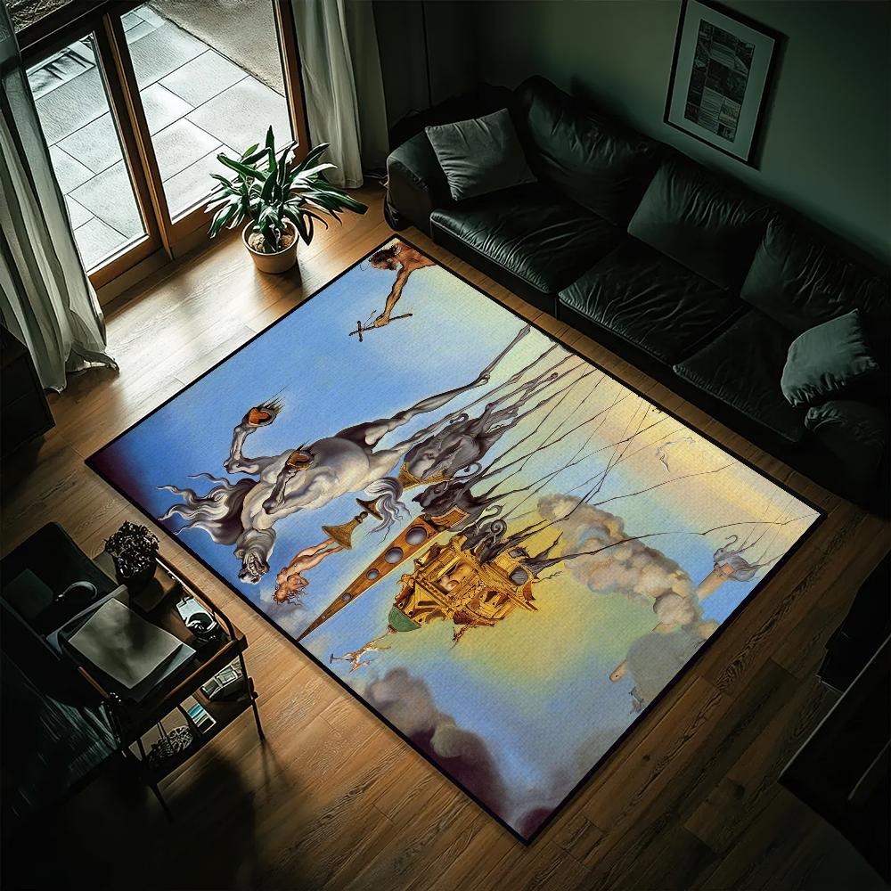 

Salvador Dalí Art Door Mat Non-slip Washable Rug for Kitchen Living Room Hallway Bathroom Decoration 60*90cm