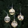 Luminous Christmas Tree Ornament: Decorative Plastic Ball