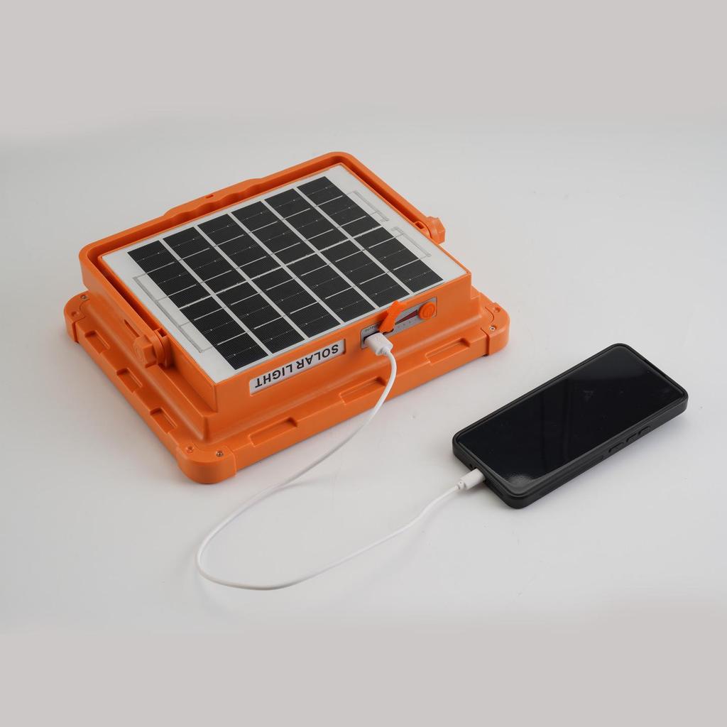 Solar-Powered LED Floodlight: Super Bright for Construction, Camping & Emergency Use