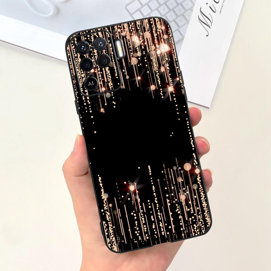 For OPPO Reno 5 Lite Case CPH2205 Popular Flower Soft Silicone Back Cover For OPPO A94 5G CPH2211 A 94 Reno 5Z Reno5 Lite Bumper