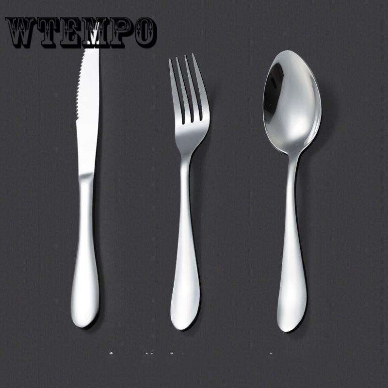 

Нож, 3 шт./компл., высококлассная столовая посуда из нержавеющей стали, серебряные столовые приборы, вилка, ложка, чайная ложка