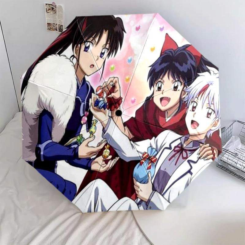 Inuyasha Automatic Umbrella - Suitable Travel Outdoor Portable Umbrella Birthday Gift Daily Essentials