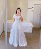 2025 Spring/Summer European & American Women's One-Shoulder Floral Long Fairy Dress