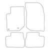 [BLM]OP046 red - Set of velour floor mats suitable for Citroen DS3 Crossback 2019- - red trim