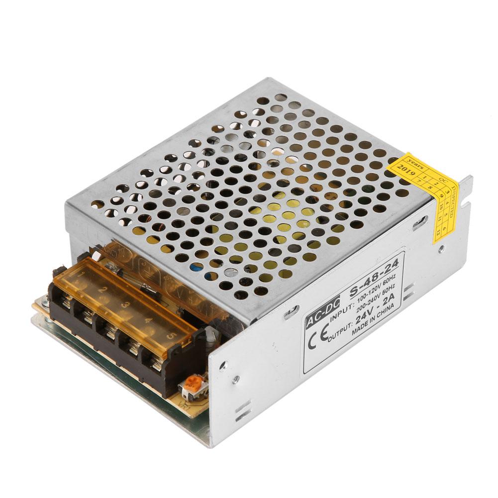 110V 220V AC 24V 2A Strip Switching Power Supply Driver Voltage Converter